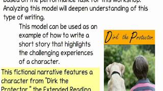 Analyze Model Narrative Codex Unit 1 6th Grade