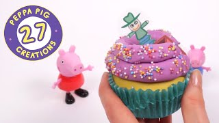 Playdoh Cupcake Fun with Peppa Pig and George