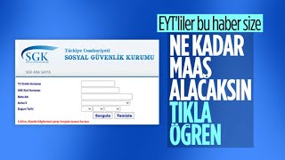 Eytliler Için Emekli Maaşı Hesaplama Ekranı Yayında