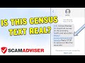 Is Census Bureau Survey.Census.Gov Text Legit or Scam - How To Tell in 15 seconds?