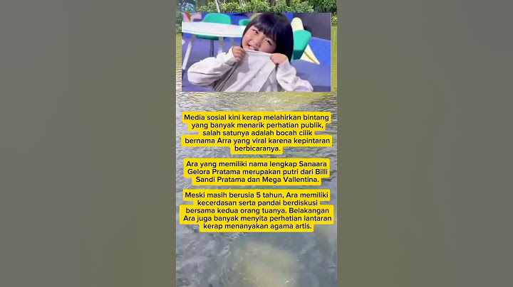 ARRA Bocah Cilik yang viral dengan cara bicaranya kerap nanya agama artis
