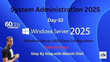 Windows Server Core 2025-configuratie | Server Core met Windows Server 2025