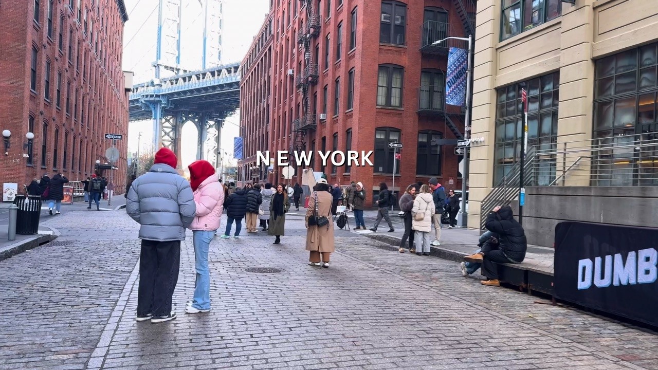 DUMBO Brooklyn 4K Walking Tour | Manhattan Bridge Views, Waterfront Park & Iconic Photo Spot (2026)