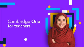 Welcome to Cambridge One – for teachers