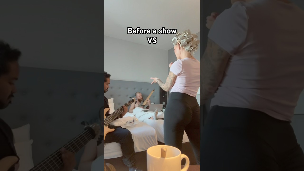 Is this how you pictured bands getting ready? 👀 