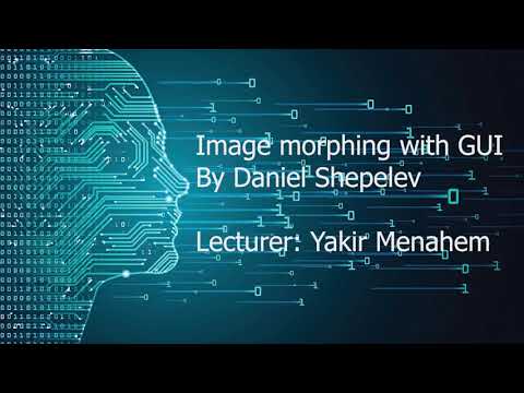 Image morphing with GUI in python environment
