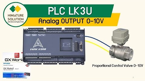 LK3U Analog OUTPUT control 0-10VDC DA Port ควบคุมแรงดัน Analog 0-10VDC