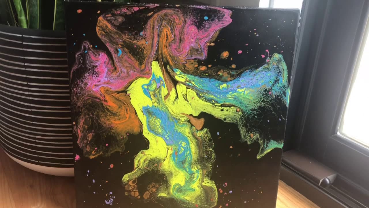 Butterfly Acrylic Pour Painting | Dutch Pour | Fluid Art - YouTube
