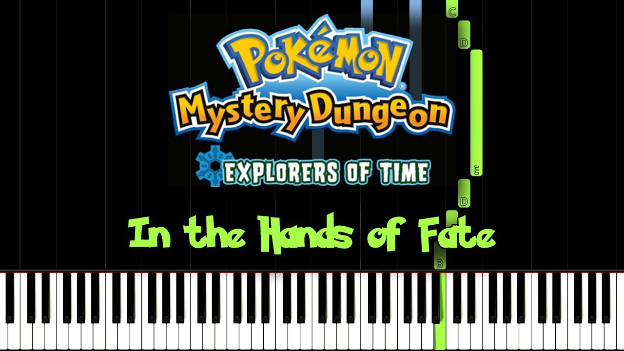 In the Hands of Fate - Pokémon Mystery Dungeon (Piano Tutorial) [Synthesia]