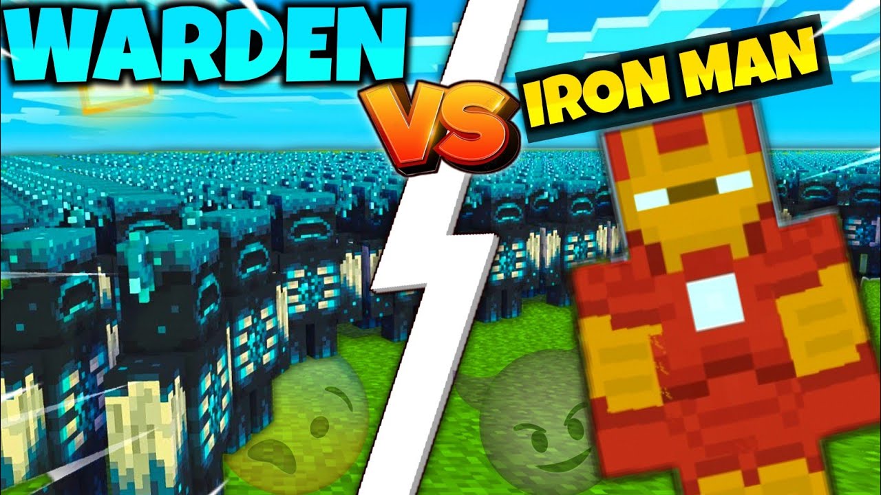 IRON MAN VS WARDEN In Minecraft 