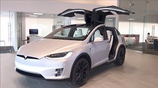 Tesla model X танцует