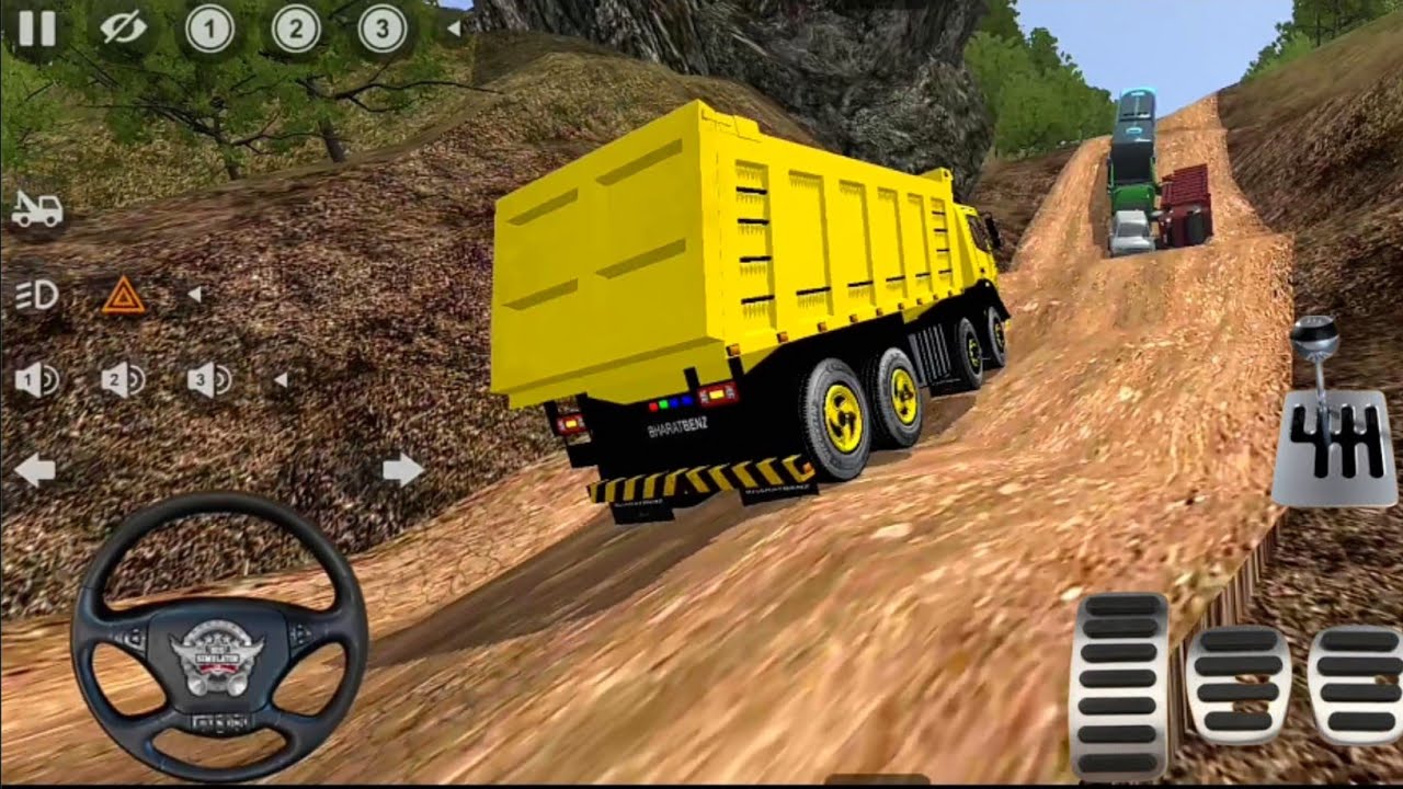 ⁣heavy dumper Truck off road challenges driving game play