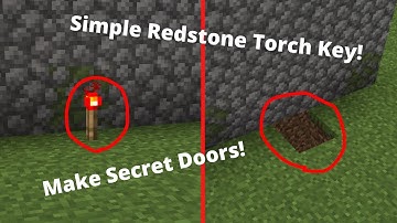 How To Make a Redstone Torch Key in Minecraft