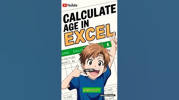 Calculate Age or Years from a Past Date in MS Excel – Easy Tutorial! #ExcelTips #shorts