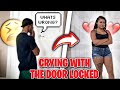 CRYING WITH THE DOOR LOCKED *PRANK* HE CRIED