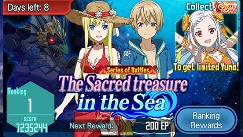 SAO Memory Defrag - Sacred Treasure Ranking Event Master+1 no damage