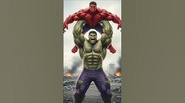 Hulk vs Red Hulk: Who Would Win? 🔥 #shorts #hulk #redhulk