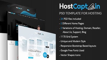 HostCaptain – Hosting and Business PSD Template | Themeforest Website Templates and Themes