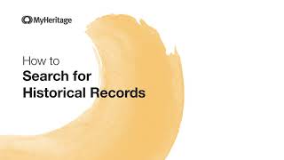 How To Search For Historical Records On Myheritage