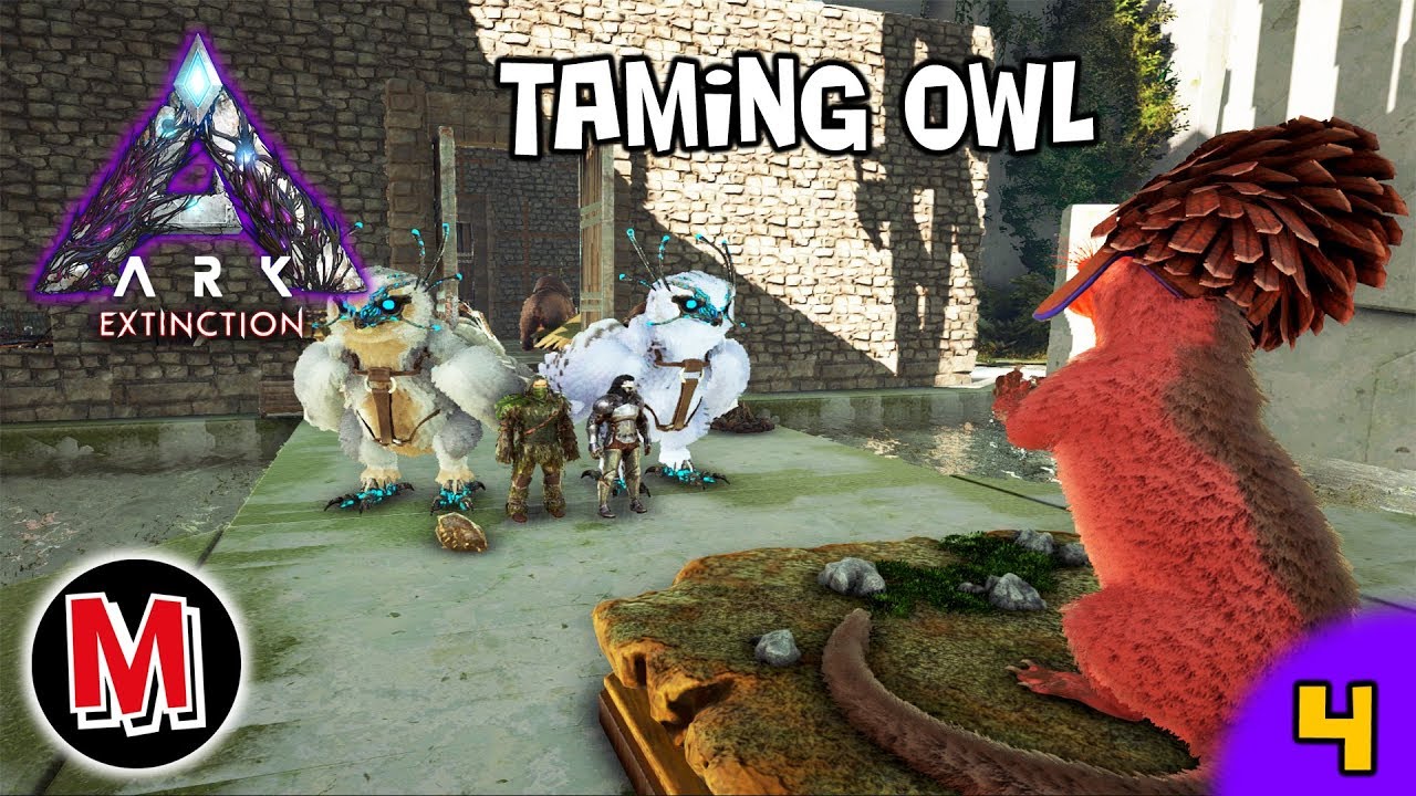 ARK Extinction Beginning #4 Taming Snow Owl