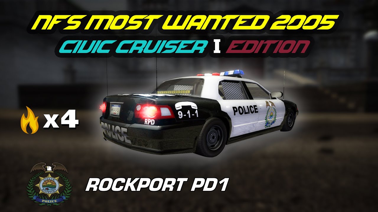 NFS MW(2005) - CIVIC CRUISER // Police Edition [4k60FPS]