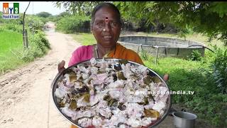 Village Style Big Mutton Head Curry Making #Grandma Foods