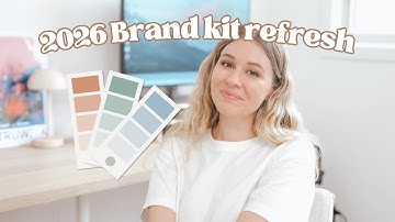 Refreshing My BRAND KIT for 2026! ✨| How to Create a Brand Kit for Beginners