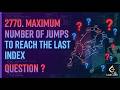 2770. Maximum Number of Jumps to Reach the Last Index