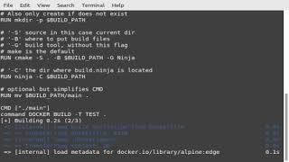 Programming {{ cpp ninja cmake }} w/ header files hello world