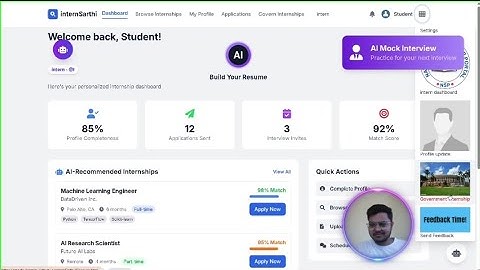 @SIH 2025 #AI based pm internship recommendation engine for pm #internship scheme #prototype