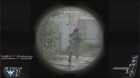 Nintendo Wii U : Call of Duty Black Ops 2 - DSR-50 Sniping WITH OUT Aim Assist