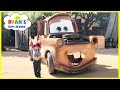 GIANT TOW MATER Life Size DISNEY CARS Family Fun Art's of Animation Hotel Tour Playground for Kids