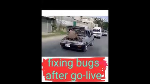 Fixing bugs in production meme