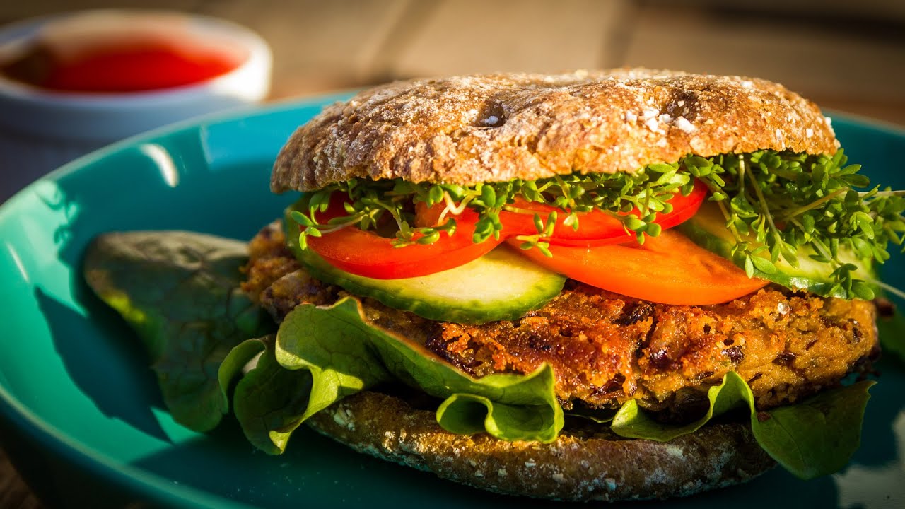 Azuki Bohnen Burger Rezept vegan | Der Bio Koch #720