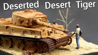 Tiger 1 Tank Abandoned in the Desert! Airfix Tiger 1 Scale Model Kit Diorama - Build & Review screenshot 4