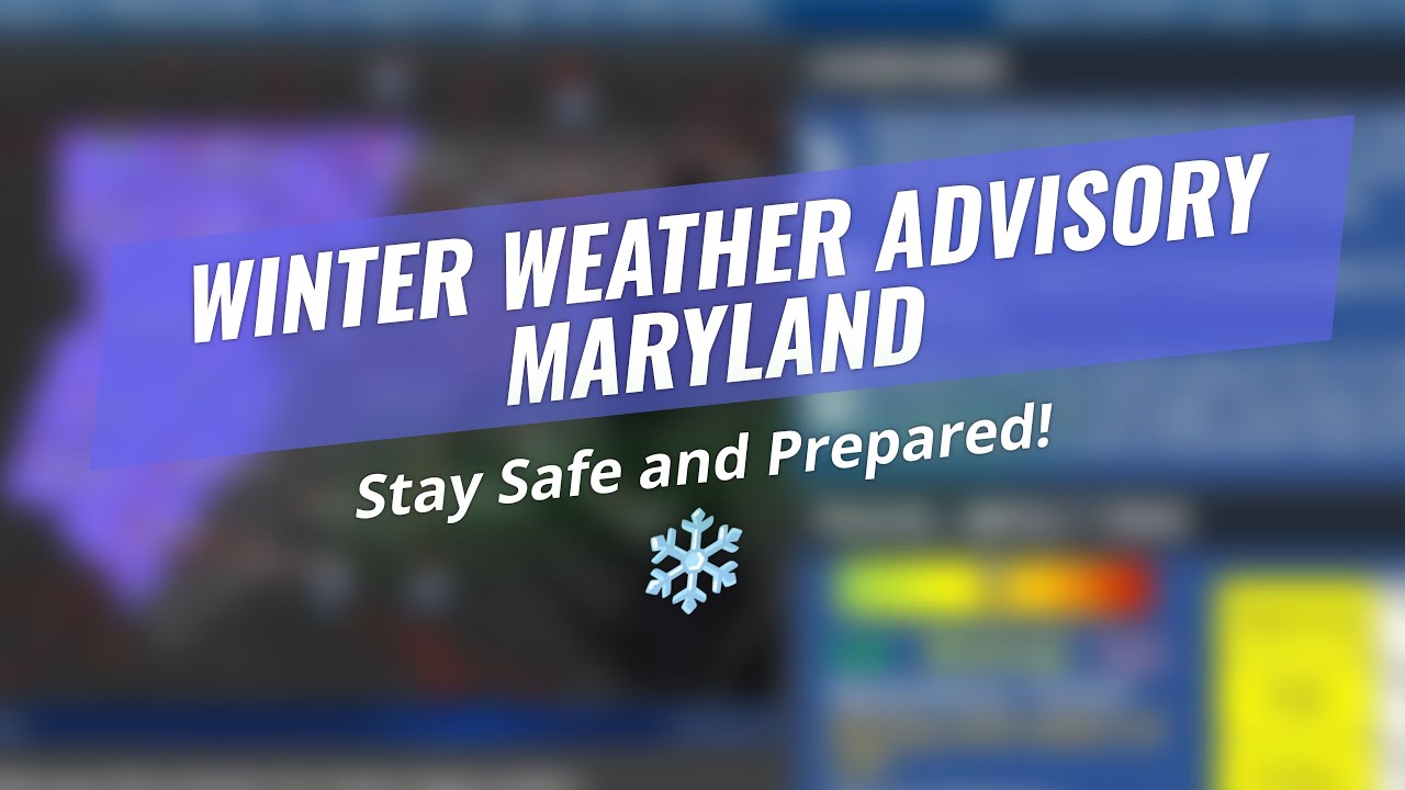🌨️ Winter Weather Alert Maryland! ️ - YouTube