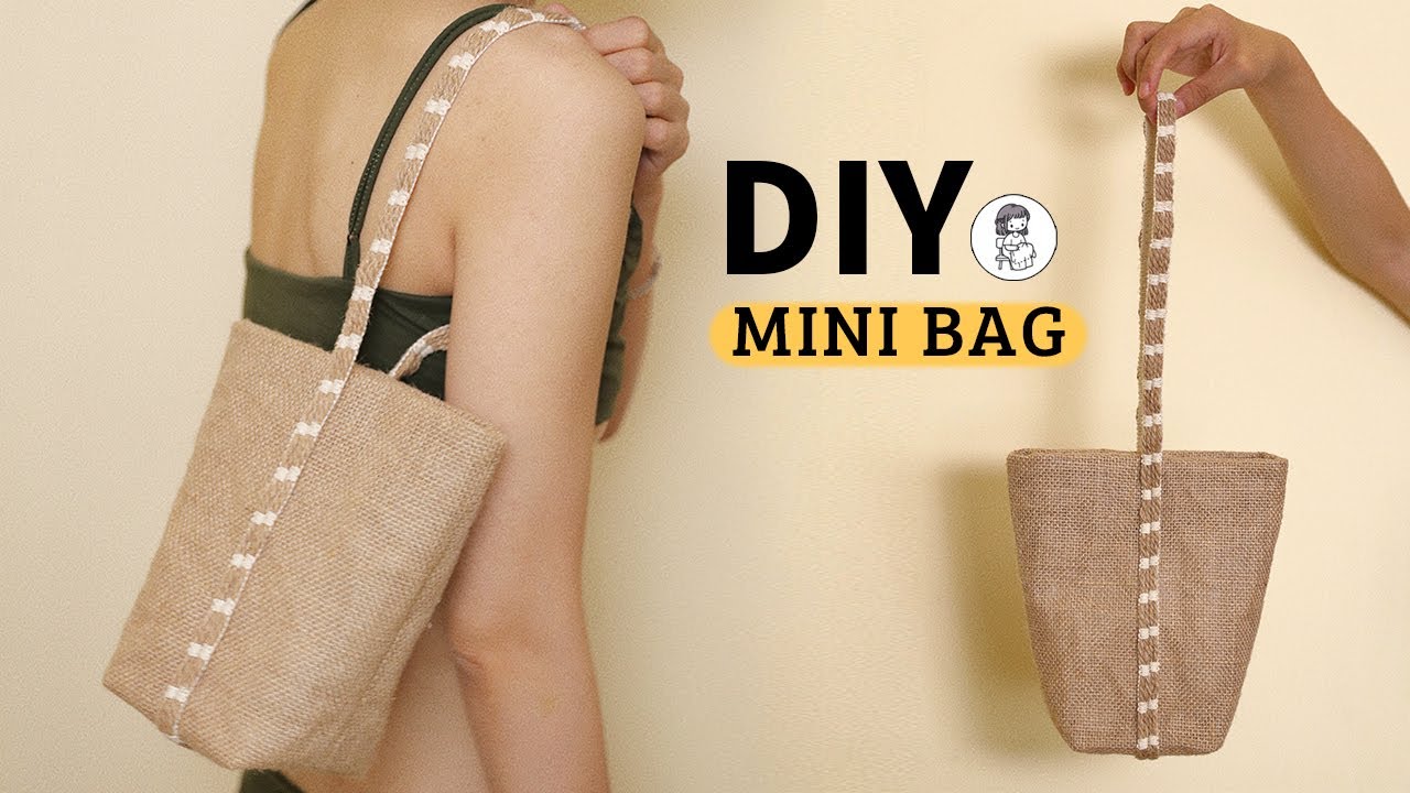 DIY Hemp Shoulder Bag Tutorial | Cutting Fabric and Sewing | Step-by-Step Guide