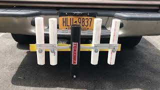 diy hitch fishing rod holder DIY custom Truck Trailer Hitch fishing rod holder