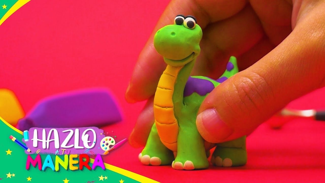 🦖DINOSAURIO en PLASTILINA | 🎨Manualidades para niños