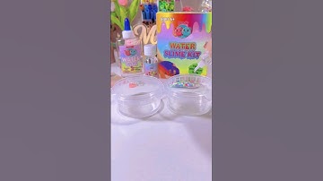 👑Làm slime nước có khó không nhỉ?? cùng Myn làm thử nhaa😀#xuhuong #slime cre:Myn