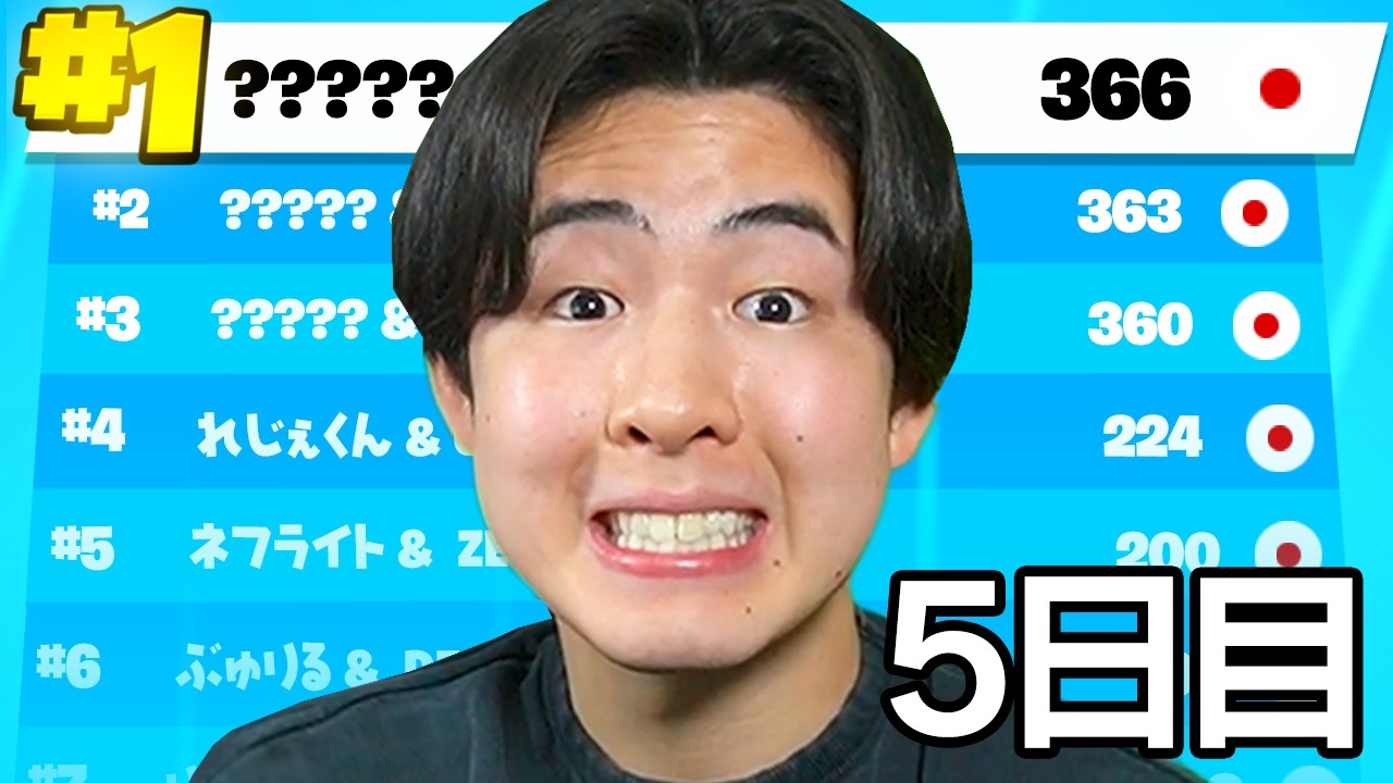 5日間フォートナイトの大会に向けて練習したらガチで奇跡が起きた...(感動)