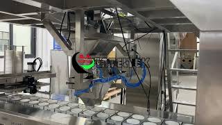 Multi head weigher dosing cup sealing machine
