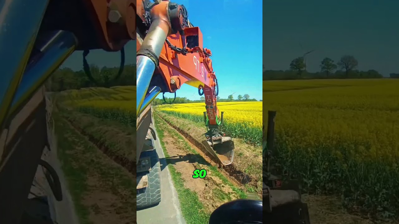 Road Ditch Cleaning! Excavator + Dump Truck, Efficiency Explodes!