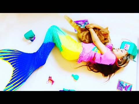 got-a-real-mermaid-tail?-new-mermaid-dolls!-how-to-become-a-mermaid!-video-for-children.-compilation