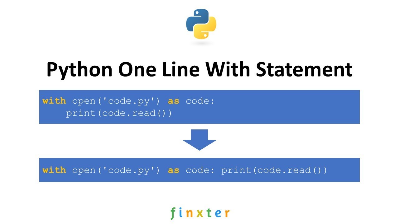 Python One Line With Statement - Youtube