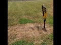 Dewalt cordless hammer drill with Clay spade.