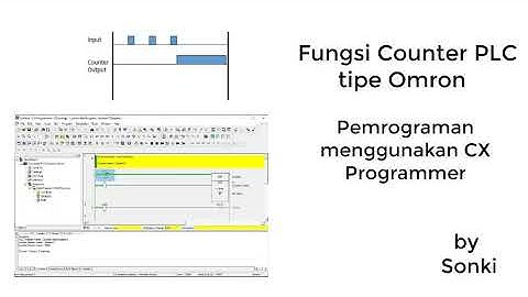PLC Fungsi Counter tipe Omron dengan CX Programmer
