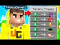 Minecraft But YouTubers Trade OP Items