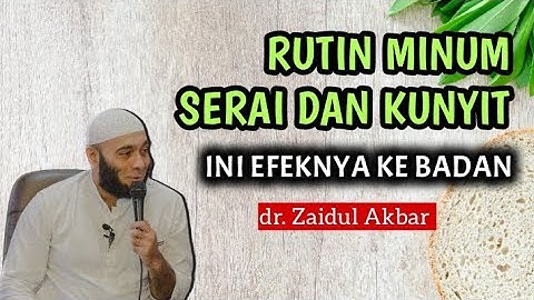 dr. Zaidul Akbar - minum kunyit sereh jeruk nipis secara rutin ini efeknya ke badan