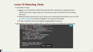 Lecture 15 Networks and Clients
